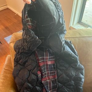 Lululemon reversible hooded vest - navy and plaid